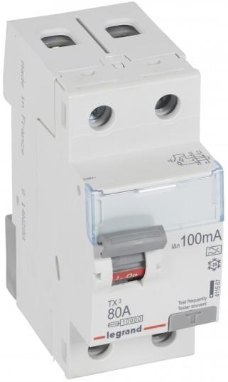 ДТЗ 2P 80А 100mА серия TX3 ID тип A Legrand