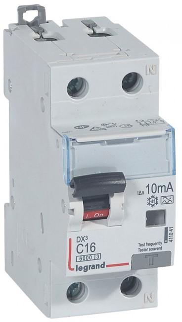ДТЗ комбинирана DX3 1P+N 16A крива C 10mA тип A 10kA 2 мод. Legrand