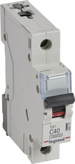 Автоматичен прекъсвач TX3 1P 40A крива С 10kA Legrand