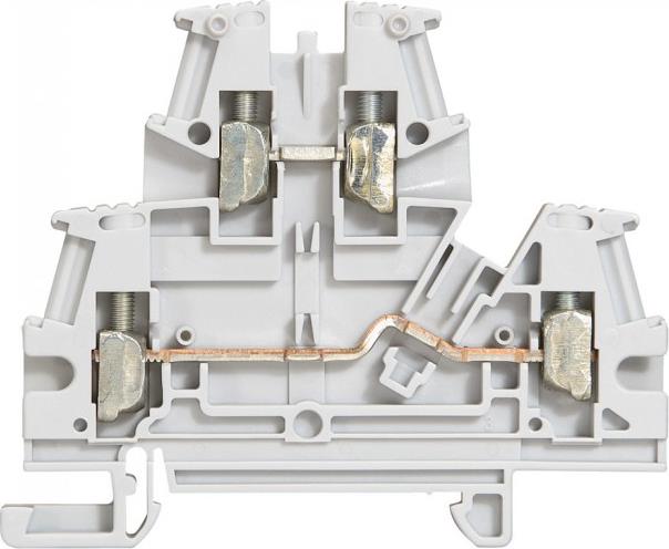 Редова клема СИВА винтова 2 нива 4мм2 Viking 3 Legrand