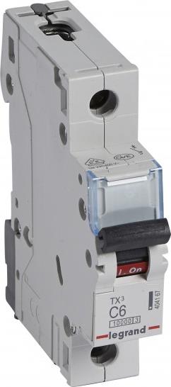 Автоматичен прекъсвач TX3 1P 6A крива С 10kA Legrand