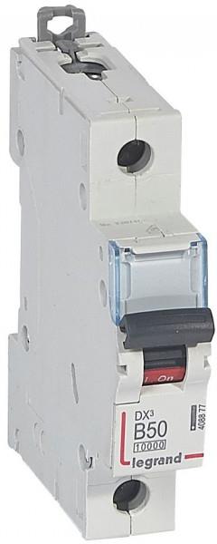 Автоматичен прекъсвач DX3 1P 50A крива B 10kA 1 мод. Legrand