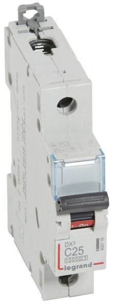 Автоматичен прекъсвач DX3 1P 25A крива С 10kA 1 мод. Legrand