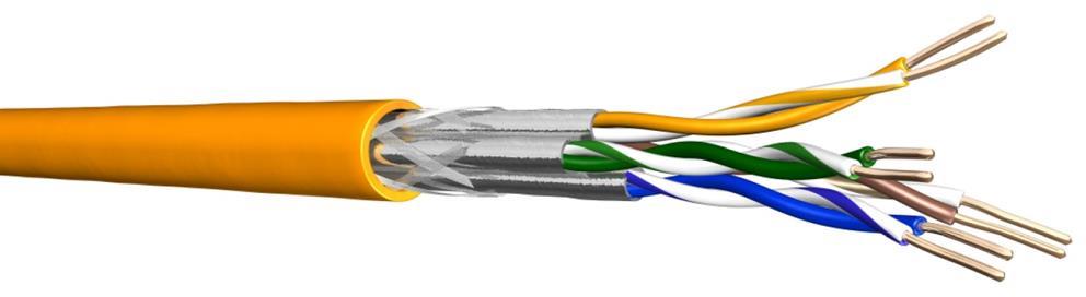 Кабел Cat.7 S/FTP LSZH Eca жълт – 500m UC900 Draka