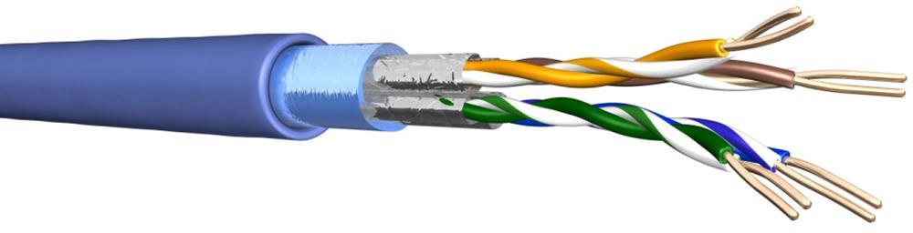 Кабел Cat.6A F/FTP LSZH Eca син – 500m UC500 Draka