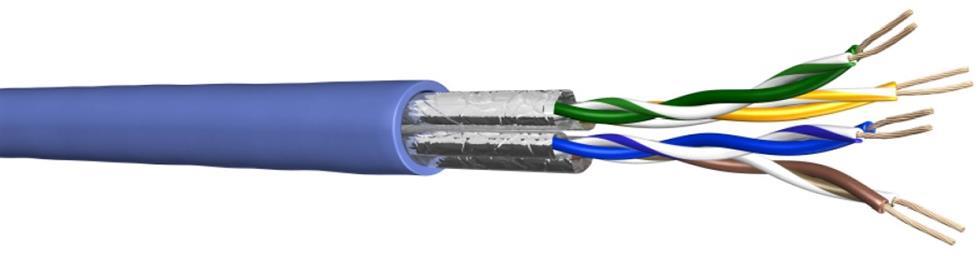 Кабел Cat.6 U/FTP PVC Eca син – 500m UC400 Draka