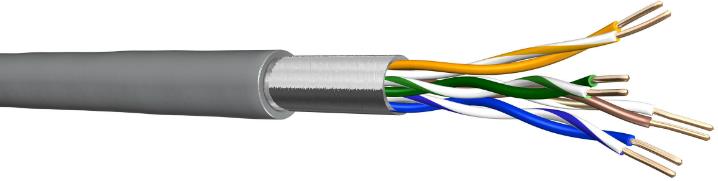 Кабел Cat.5e F/UTP PVC Eca сив – 305m UC300 Draka