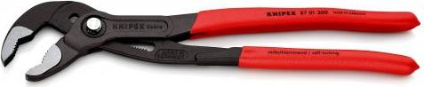 Клещи раздвижени Cobra, червена ръкохватка 300мм, Knipex