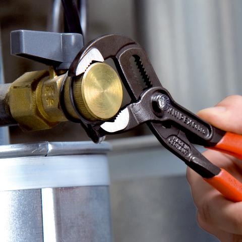 Клещи раздвижени Cobra, червена ръкохватка 250мм, Knipex