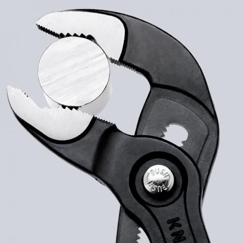 Клещи раздвижени Cobra, червена ръкохватка 125мм, Knipex