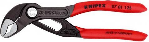 Клещи раздвижени Cobra, червена ръкохватка 125мм, Knipex