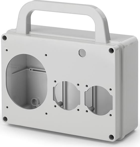 Табло за индустриални контакти IP54, UV, преносимо, серия ADAPTO (1х32A и2хШуко) Scame