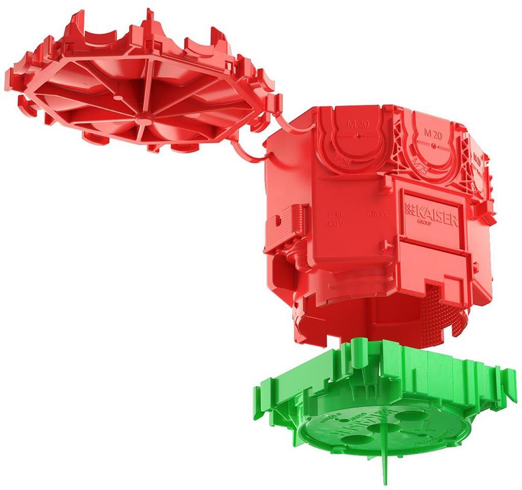 Конзолна кутия за бетон в таван B1, Ø60мм, дълбочина 95мм, Kaiser
