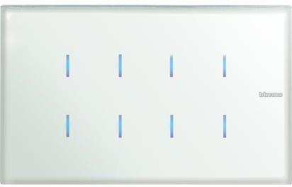 Сензорен ключ с 8 бутона 4 мод. цвят White Axolute Bticino