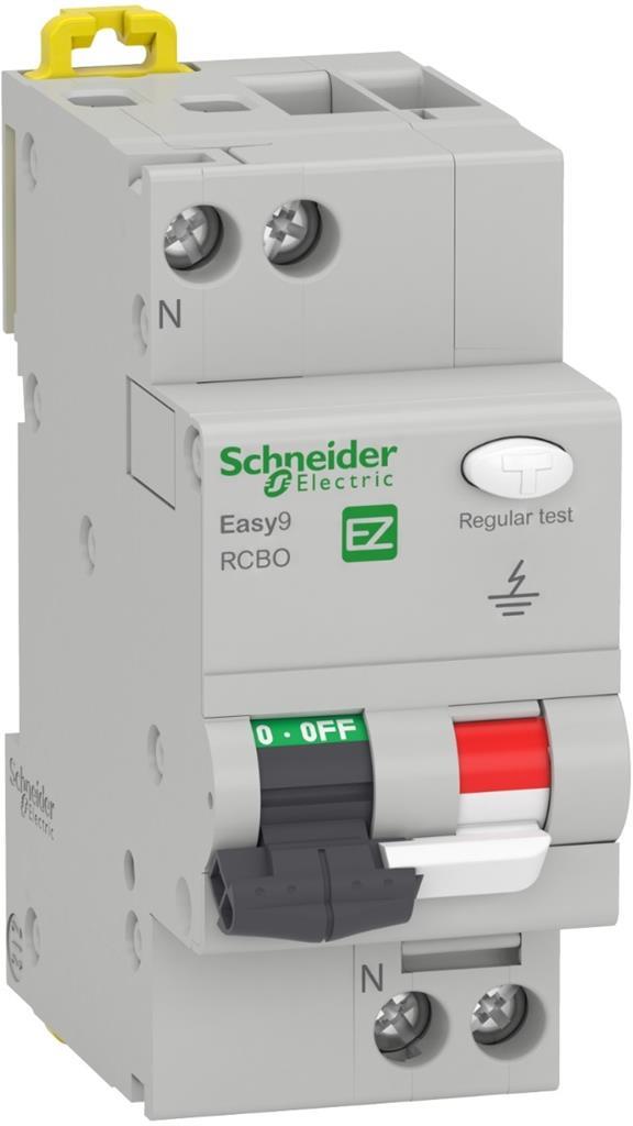 ДТЗ комбинирана Easy 9 1P+N 6A крива C 30mA тип AC 6kA 2 мод. SE