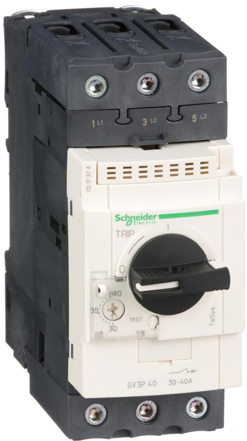 Моторна защита TeSys GV3P 18.5kW TM 30…40A 50kA EverLink SE