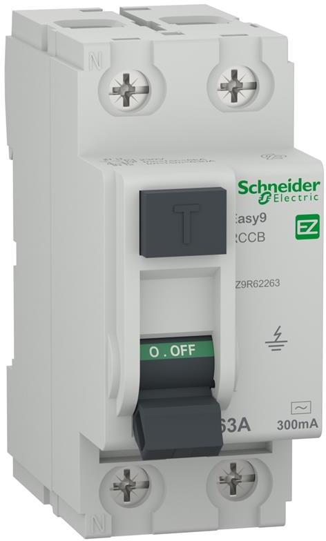 ДТЗ Easy 9 2P 63A 300mA тип AC 6kA 2 мод. SE