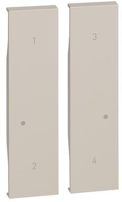 Лицев панел за Smart ключ 4 сценария 2 мод. БЕЗжичен подвижен цвят Крем LNow Bticino с Netatmo