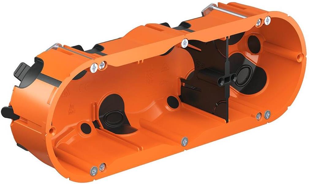 Конзолна кутия за гипсокартон O-range ECON, 3x Ø68мм, дълбочина 45мм, Kaiser