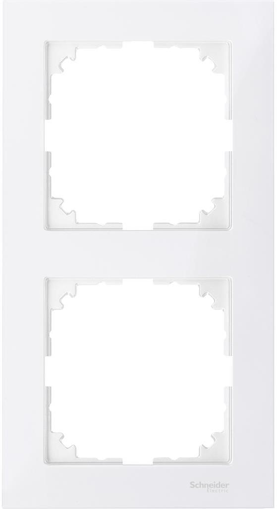 Рамка 2х цвят Полярно бял, M-Pure System M  Merten SE