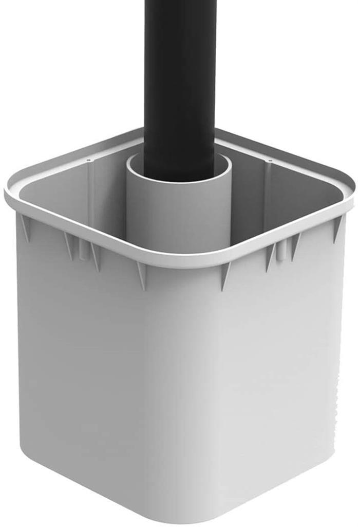 Шахта POLIbox 250х250мм h=250мм капак 300кг ЗЕЛЕН за стълб Ø60мм Arnocanali