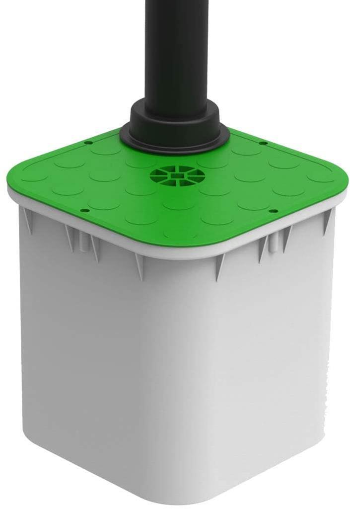 Шахта POLIbox 250х250мм h=250мм капак 300кг ЗЕЛЕН за стълб Ø60мм Arnocanali