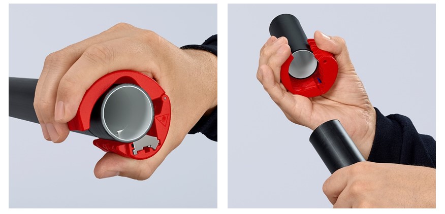 Инструмент за рязане на тръби BiX, Ø20-50мм, червена ръкохватка 72мм, Knipex