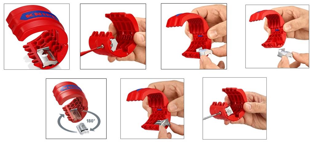 Инструмент за рязане на тръби BiX, Ø20-50мм, червена ръкохватка 72мм, Knipex