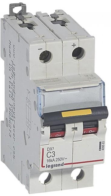 Автоматичен прекъсвач DX3-DC 2P 3A 500V= Legrand