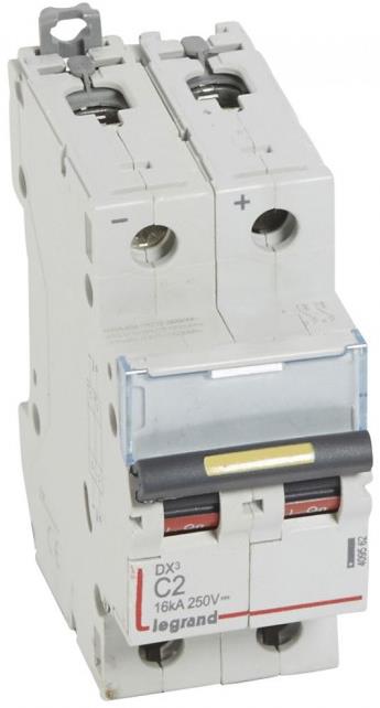 Автоматичен прекъсвач DX3-DC 2P 2A 500V= Legrand