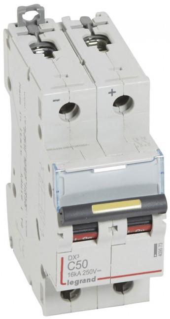 Автоматичен прекъсвач DX3-DC 2P 50A 500V= Legrand