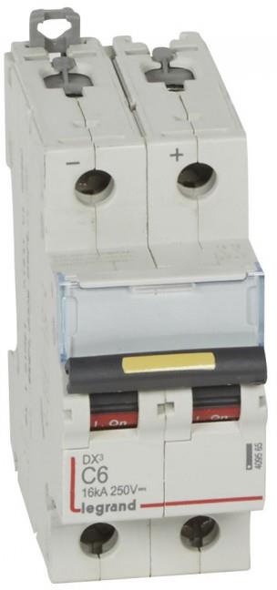 Автоматичен прекъсвач DX3-DC 2P 6A 500V= Legrand