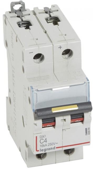 Автоматичен прекъсвач DX3-DC 2P 4A 500V= Legrand