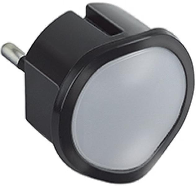 Лампа за контакт LED 0,06W черна 220V + димиране Legrand