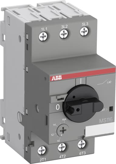 Моторна защита MS116 0.18kW TM 0.4-0.63A 50kA ABB