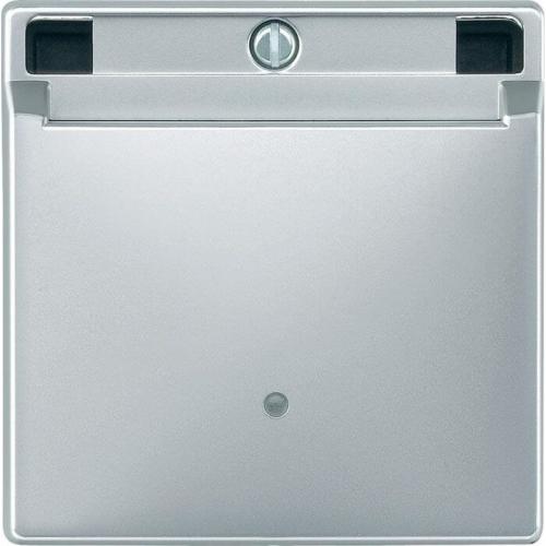 Лицев панел за енергоспестител цвят Алуминий System M Merten SE /до изчерпване/