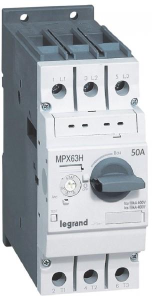 Моторна защита MPX3-63H 22kW TM 34-50A 50kA Legrand