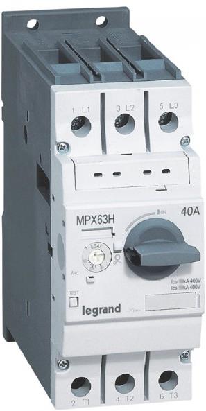 Моторна защита MPX3-63H 18.5kW TM 28-40A 50kA Legrand