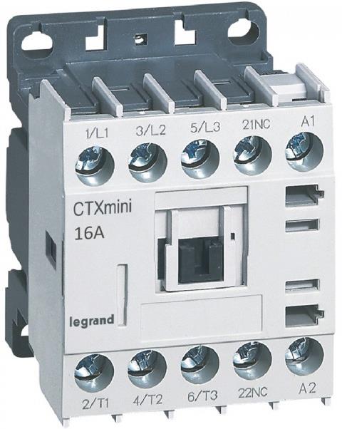 Контактор CTX3 mini 3P 7.5kW (16A AC-3) 1NC 230V 50/60Hz Legrand