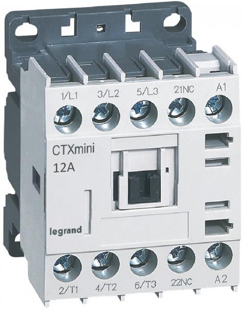 Контактор CTX3 mini 3P 5.5kW (12A AC-3) 1NC 230V 50/60Hz Legrand
