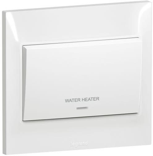 Бойлерен ключ 20A с индикация цвят Бял Belanko S Legrand