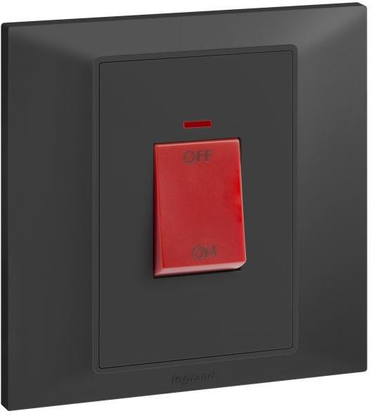 Бойлерен ключ 45А с индикация цвят Антрацит Belanko S Legrand