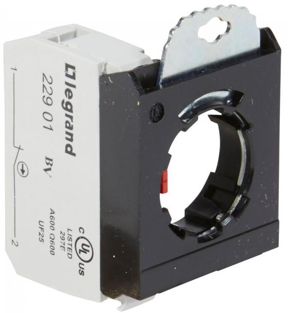 Основа 3х с контактен блок 1NC Ø22mm Osmoz Legrand