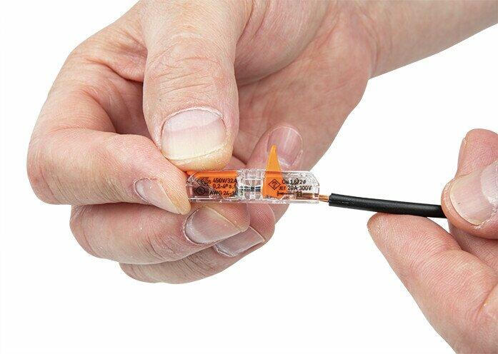 Бърза връзка отваряема Inline 2х0,2-4мм2 (60бр.) за гъвкав/твърд проводник 32A 450V Wago