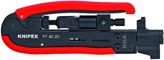 Инструмент за кримпване на F и BNC конектори RG6/11/59, Knipex