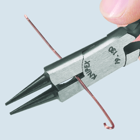 Клещи бижутерски, червена ръкохватка 130мм, Knipex