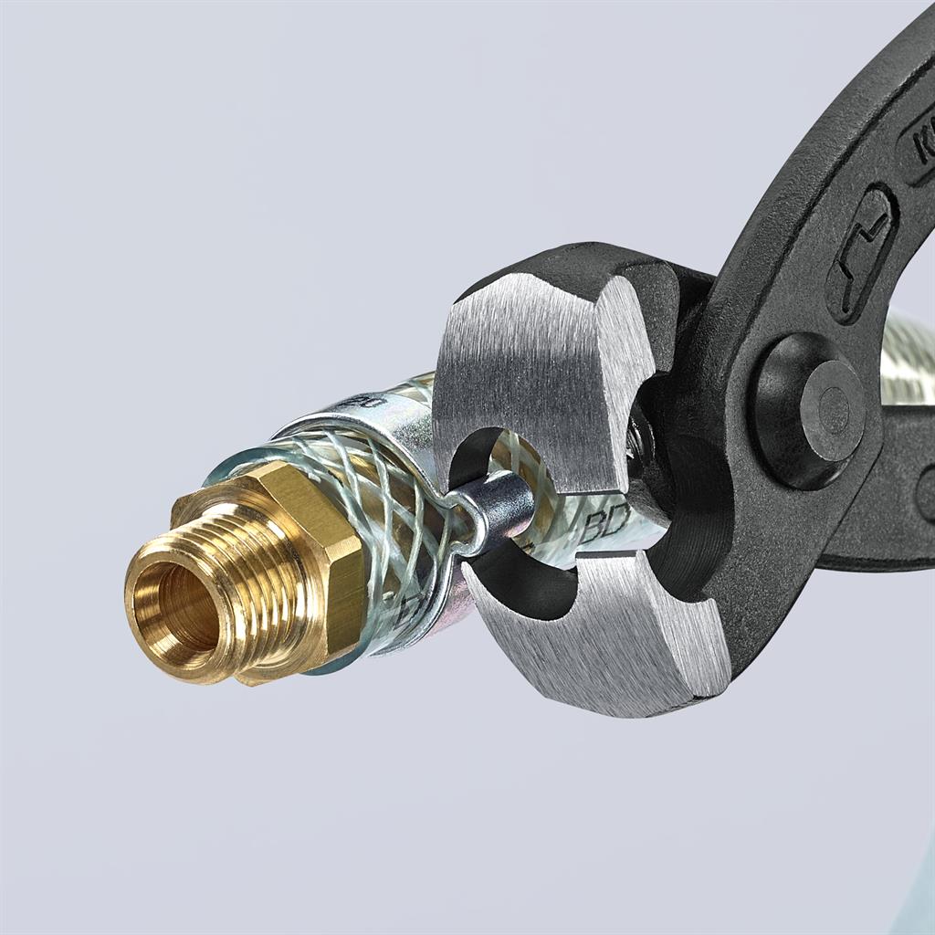 Клещи за скоби, червена ръкохватка 220мм, Knipex