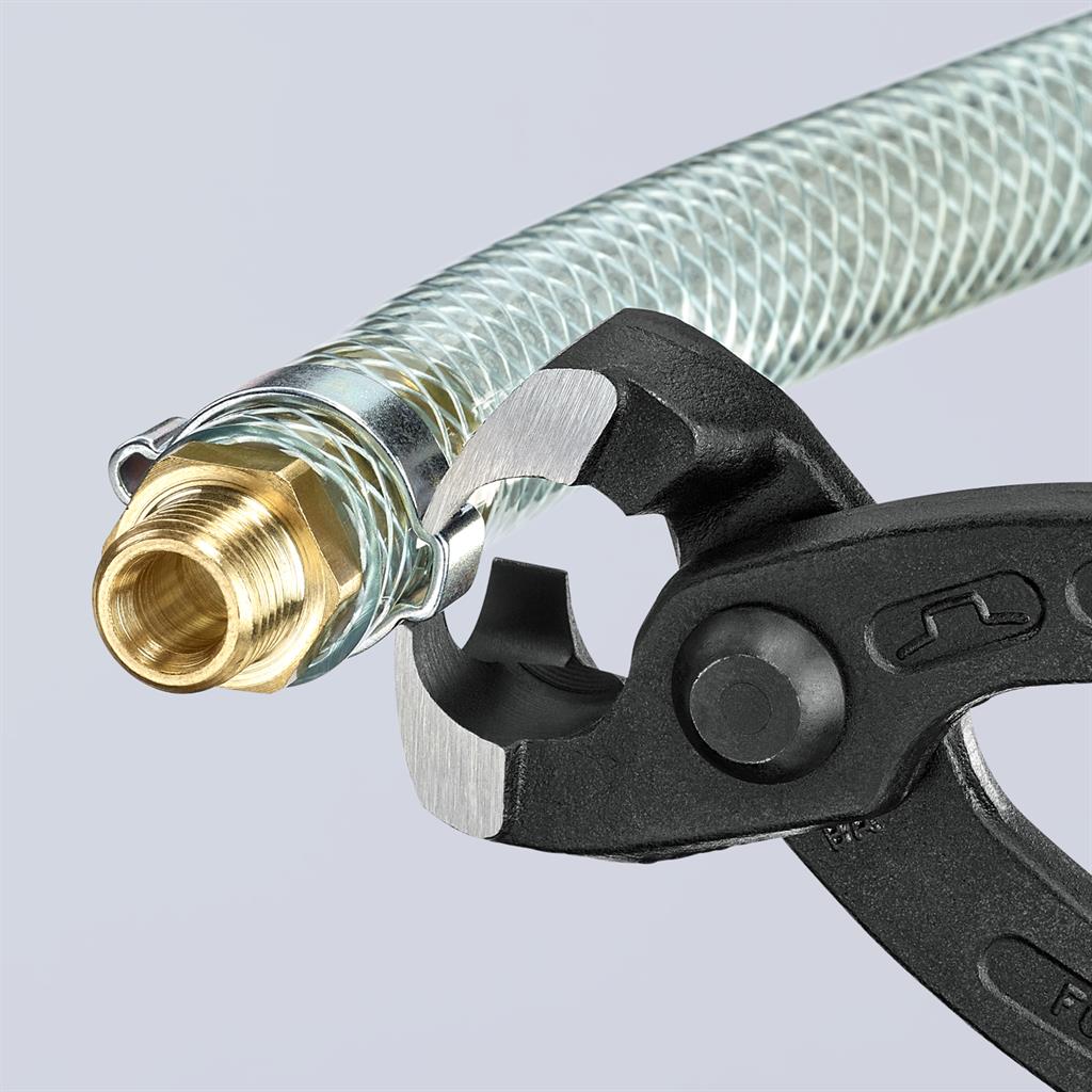 Клещи за скоби, червена ръкохватка 220мм, Knipex