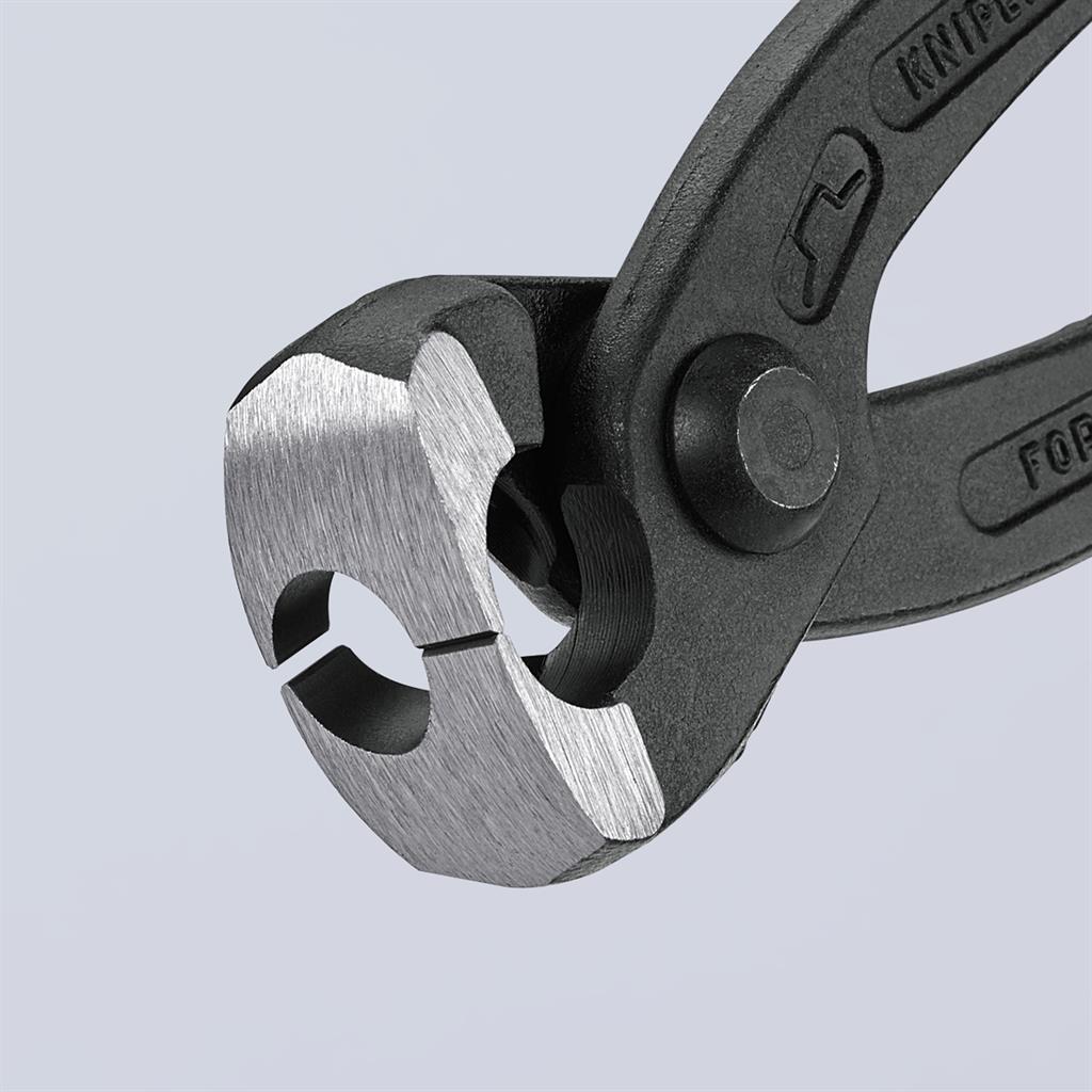 Клещи за скоби, червена ръкохватка 220мм, Knipex