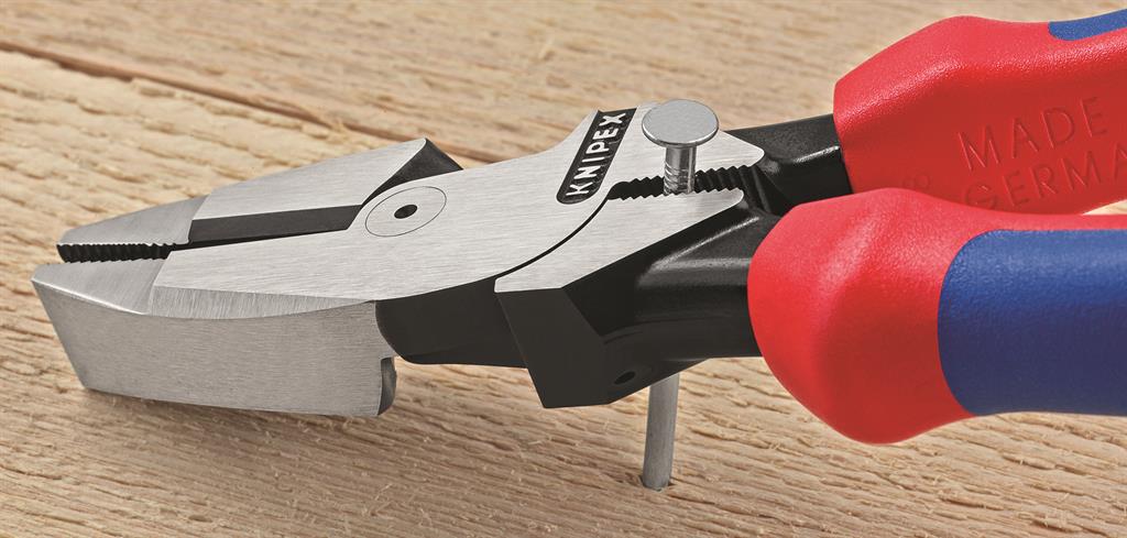 Комбинирани клещи Lineman, синьо-червена ръкохватка 240мм, Knipex